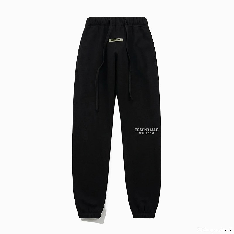 ESSENTIALS minimalist style black sweatpants