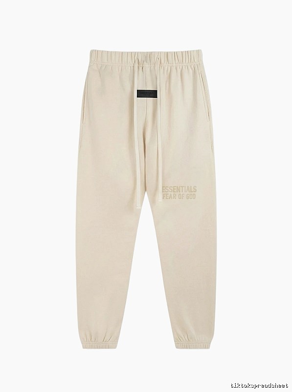 ESSENTIALS minimalist style off-white sweatpants
