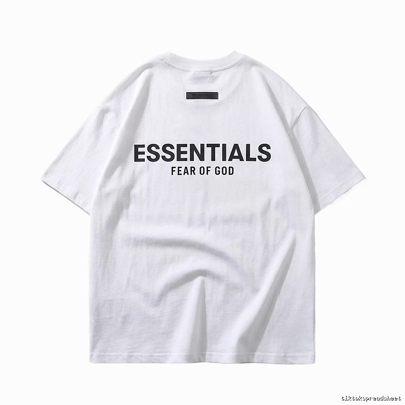 ESSENTIALS minimalist style white T-shirt