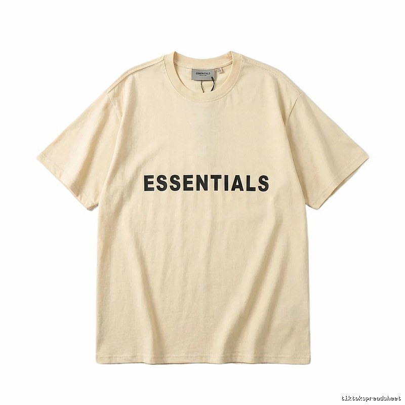 ESSENTIALS Simple Beige T-shirt