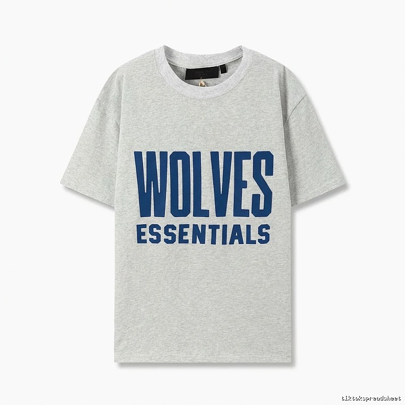 ESSENTIALS Simple Grey Short Sleeve