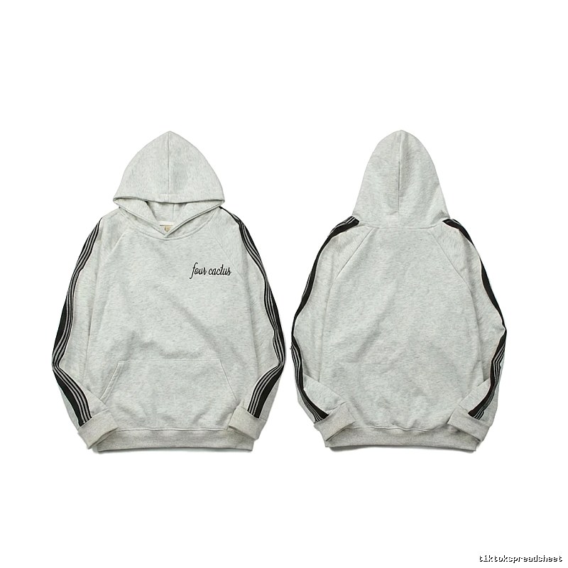 ESSENTIALS Trendy and Simple Style Grey Hoodie