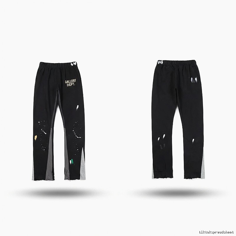 Gallery Dept Graffiti Street Style Black Pants