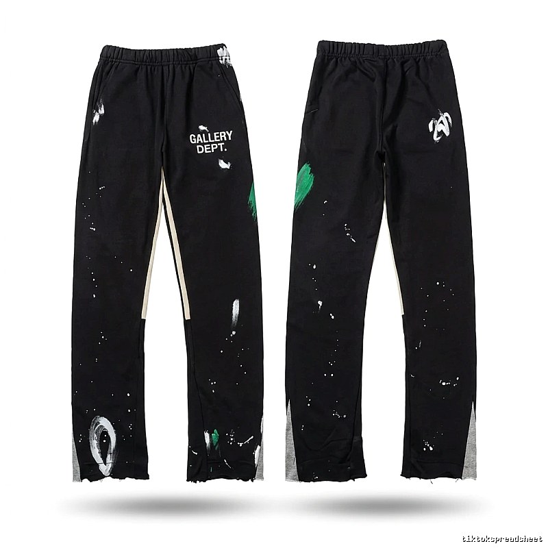 Gallery Dept Graffiti Style Black Trousers
