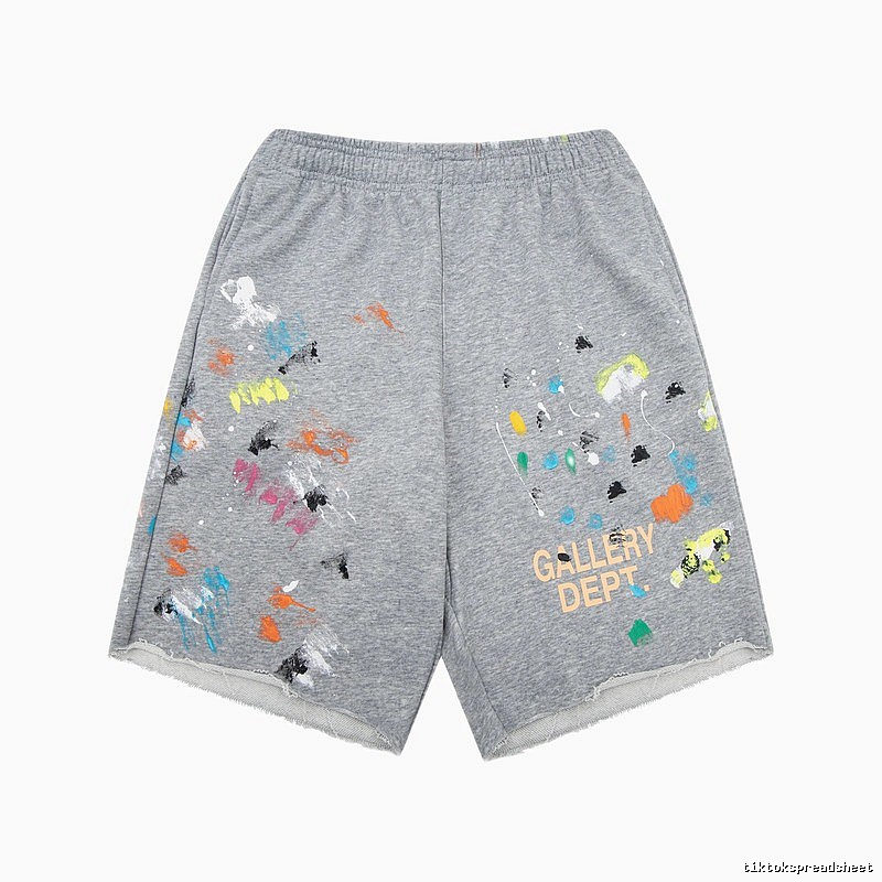Gallery Dept Graffiti Style Grey Shorts