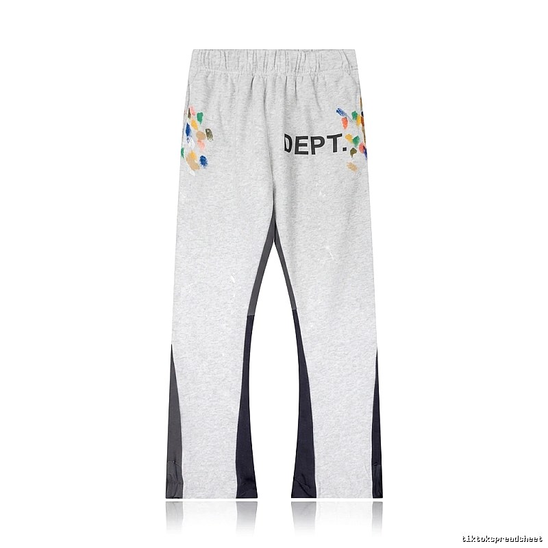 Gallery Dept Graffiti Style Grey Sweatpants