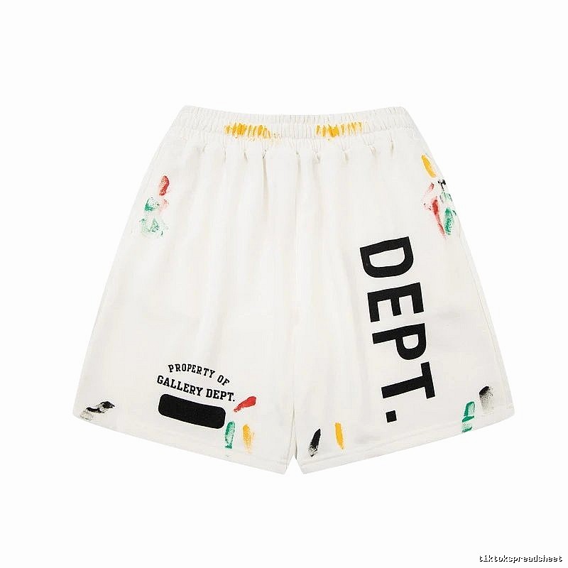 Gallery Dept graffiti-style white shorts