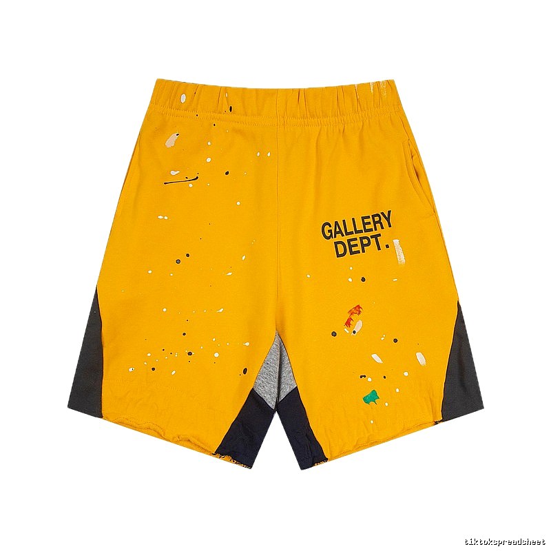Gallery Dept. Graffiti-style Yellow Shorts