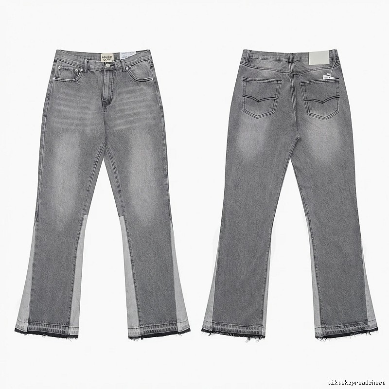 Gallery Dept. patchwork-style grey jeans