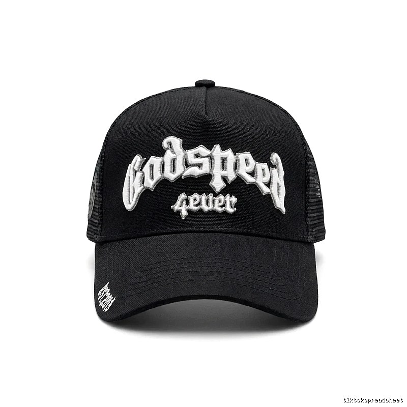Godspeed retro-style black cap