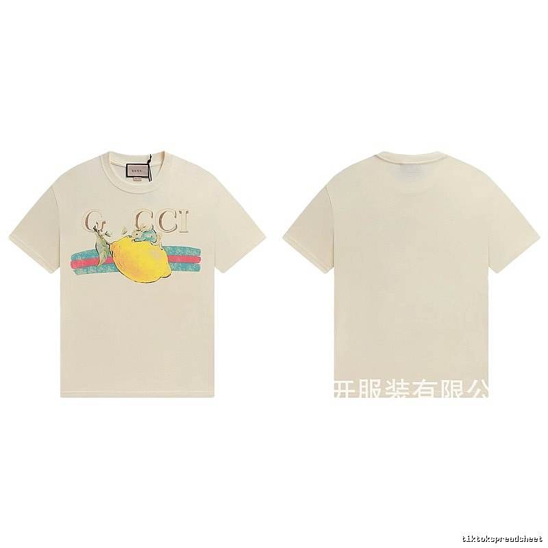 Gucci Vintage-style Off-white Lemon Print T-Shirt