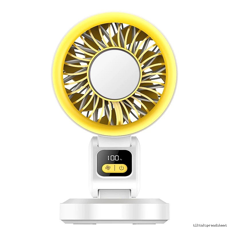 Heat Relief Desktop Cooling Fan White Standard Airflow