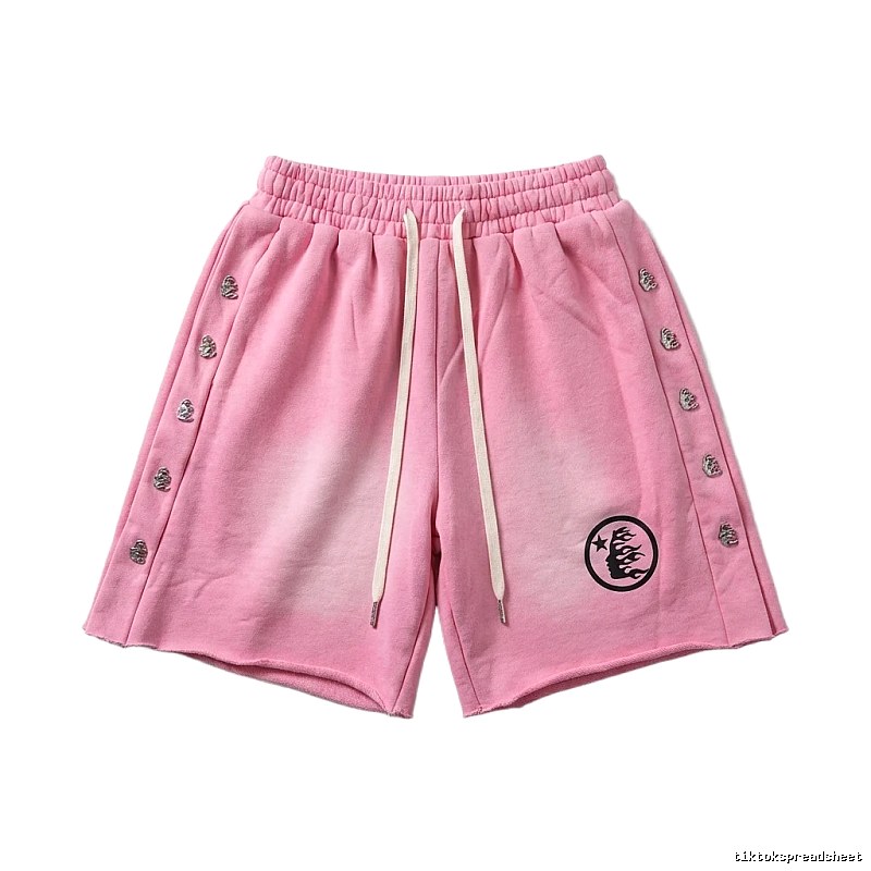 Hellstar dark style pink shorts