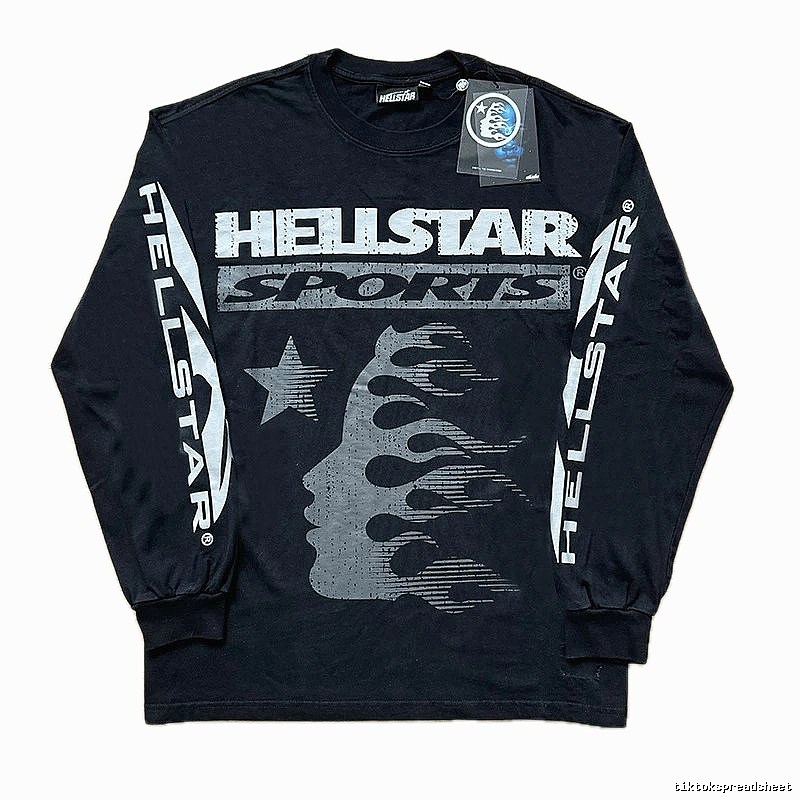 Hellstar Sporty Style Black Long Sleeve