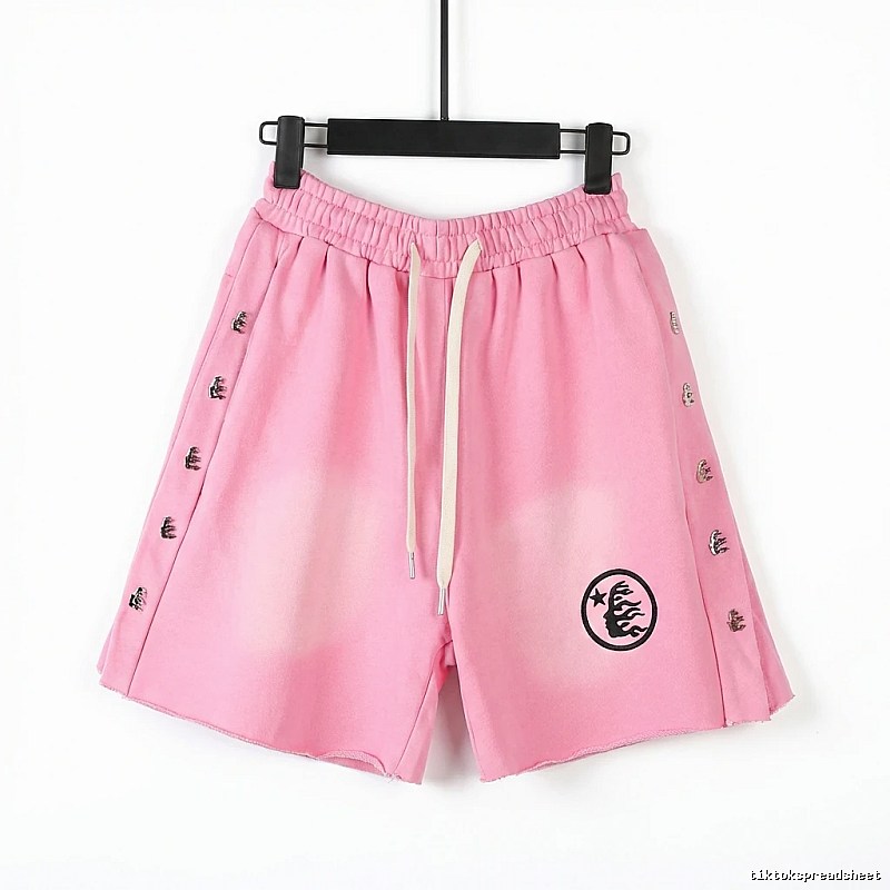 Hellstar trendy brand pink shorts