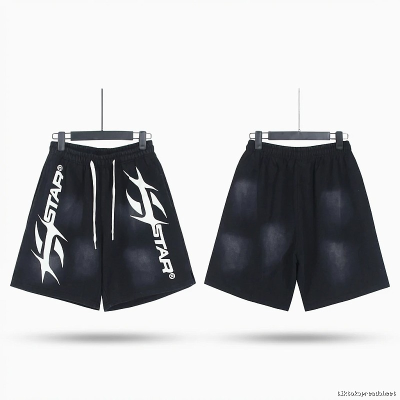 Hellstar Trendy Style Black Shorts