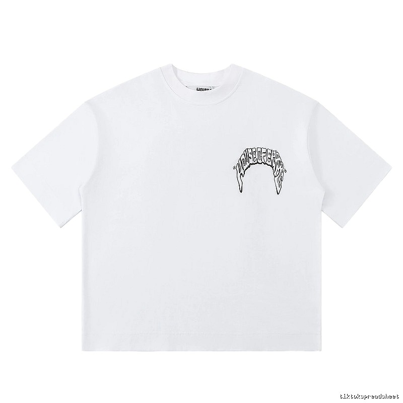 House of Errors Trendy White Short-sleeve Shirt