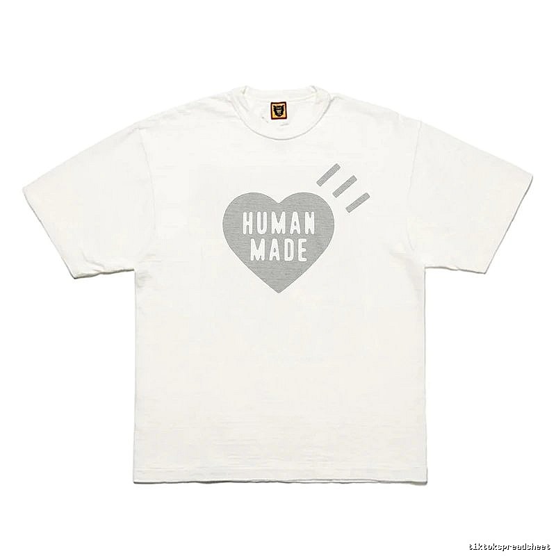 Human Made Statement Heart logo T-shirt Black Green Human for Easy Pairing