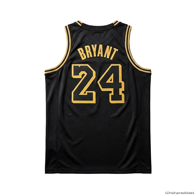 Kobe No.24 black and yellow basketball vest