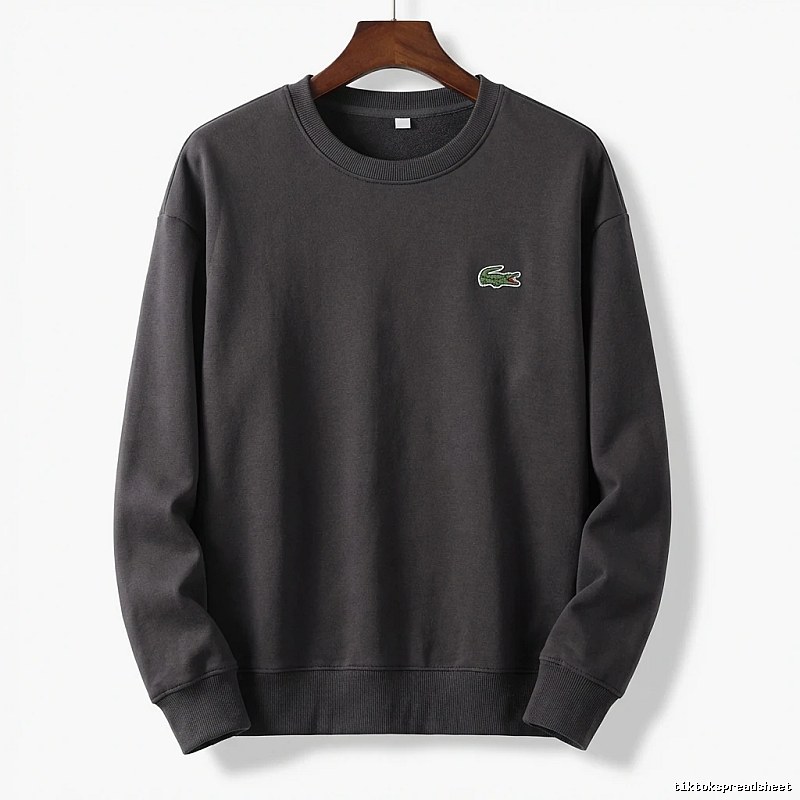 Lacoste basic simple style black sweatshirt