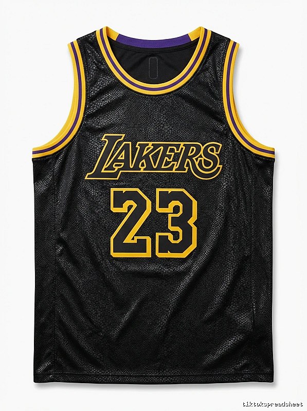 LBJ Lakers retro-style jersey