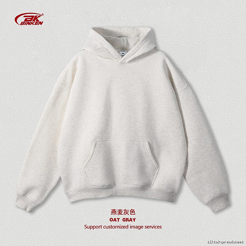Lightweight Pullover hoodie Navy Blank Kangaroo for Trend Styling