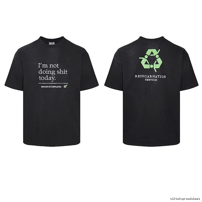Lightweight Statement graphic T-shirt Black Colorful Lucky for Trend Styling