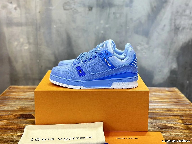 Louis Vuitton Blue Low-top Sneaker with Blue Low-top Detail