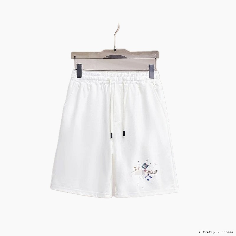 Louis Vuitton Printed Casual Style White Shorts