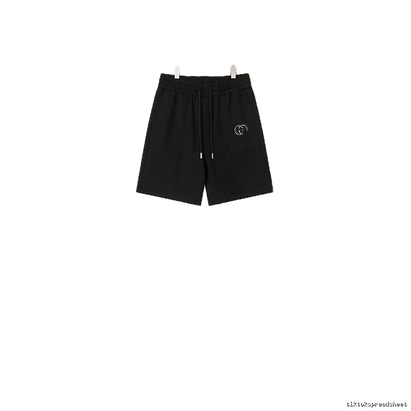 LV casual style black shorts