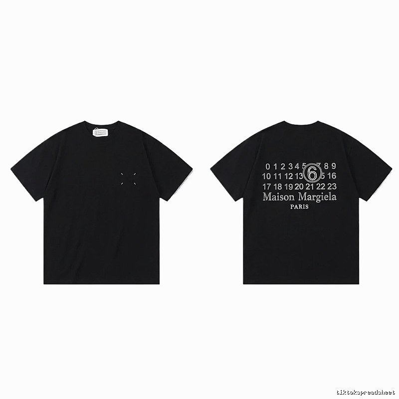 Maison Margiela black T-shirt with digital printing