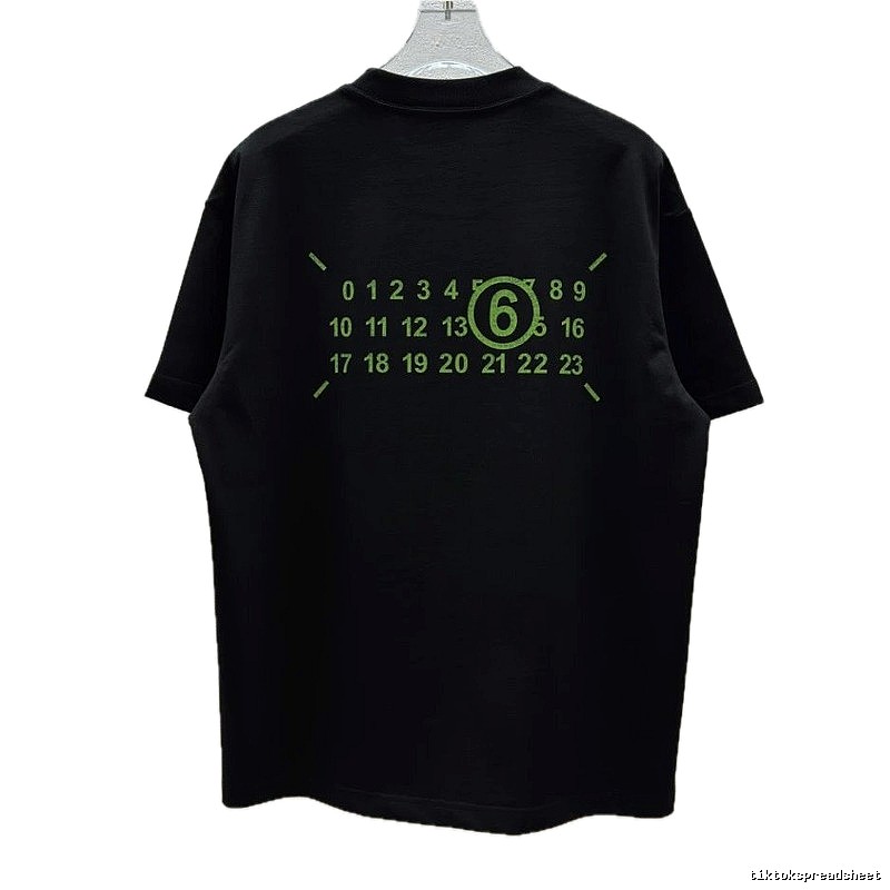 Maison Margiela MM6 Street Style Black T-Shirt