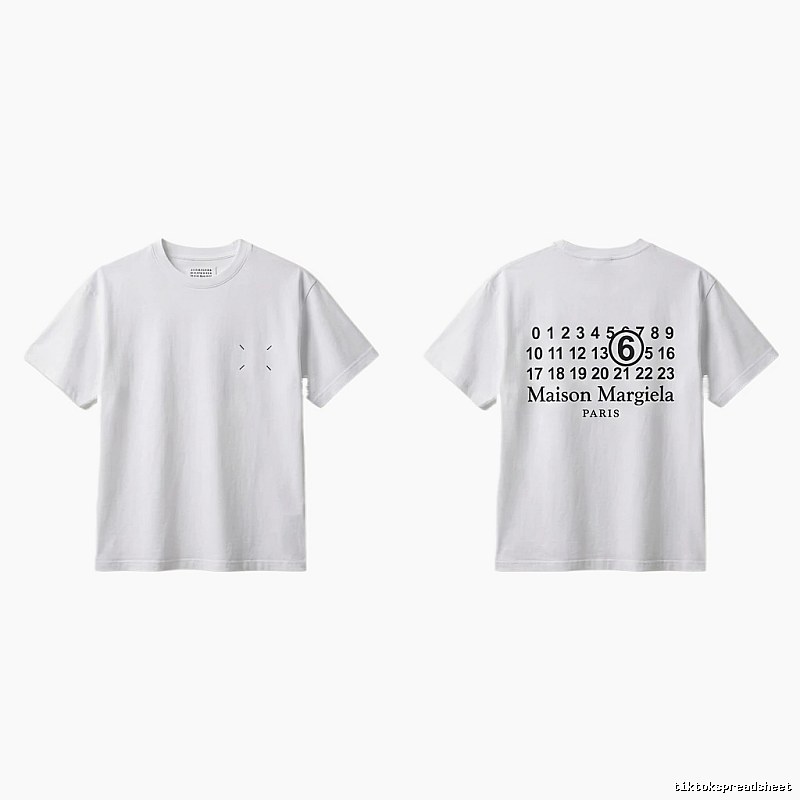 Maison Margiela white T-shirt with digital printing