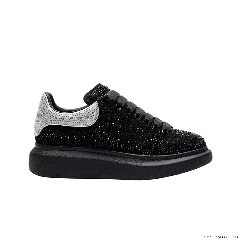 McQueen Thick-soled Trendy and Cool Black Shoes