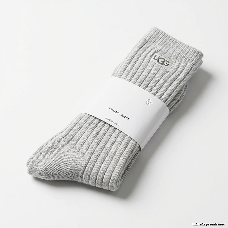 Miu Miu minimalist style light gray women's socks