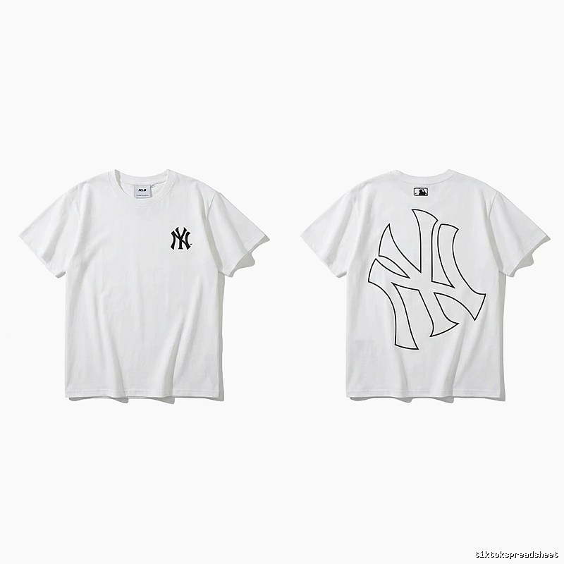 MLB New York Yankees minimalist style white T-shirt