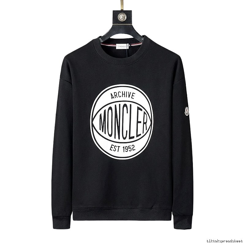 Moncler Archive Retro Style Black Sweatshirt