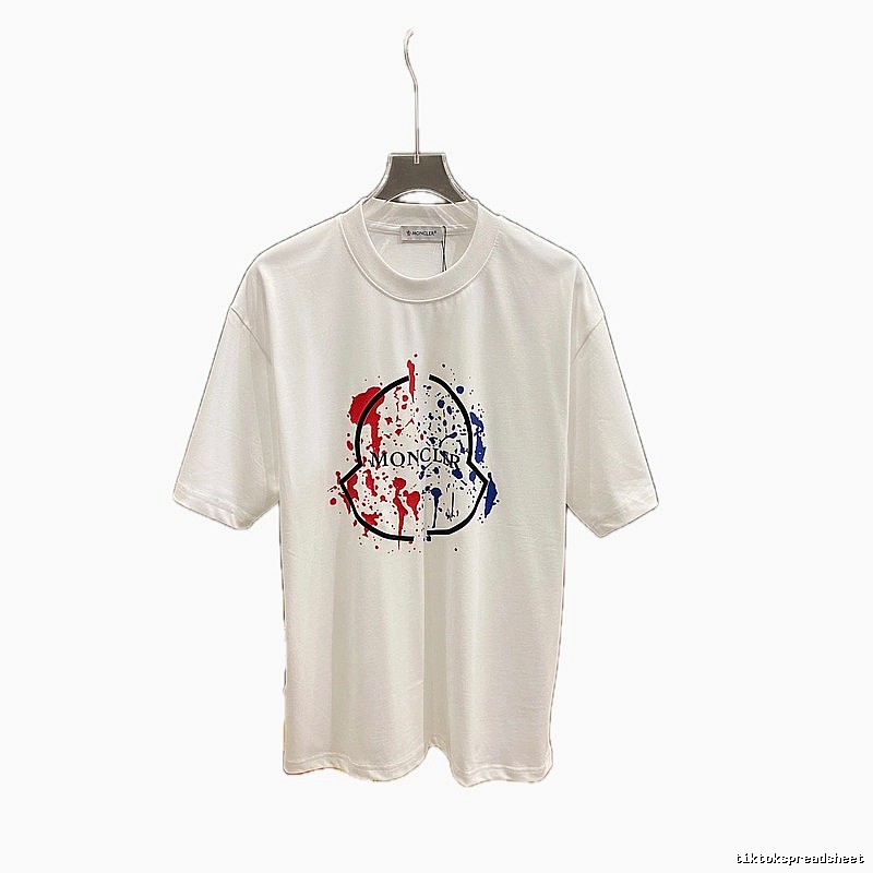 Moncler graffiti-style white T-shirt