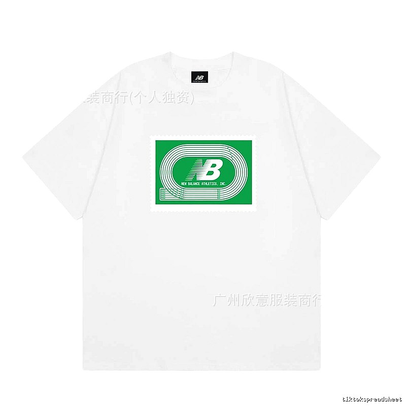 New Balance Printed Casual Style White T-Shirt