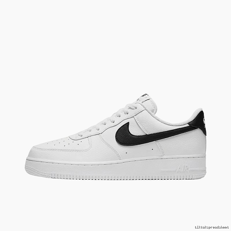 Nike Air Force 1 Black and White Simple Sneakers