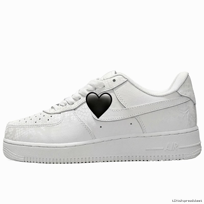 Nike Air Force 1 simple white sneakers