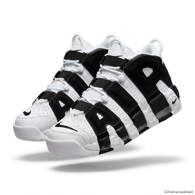 Nike Pippen Black and White Retro Athletic Shoes