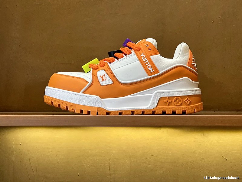 Orange Louis Vuitton Orange Low-top Sneaker for Casual Outfits