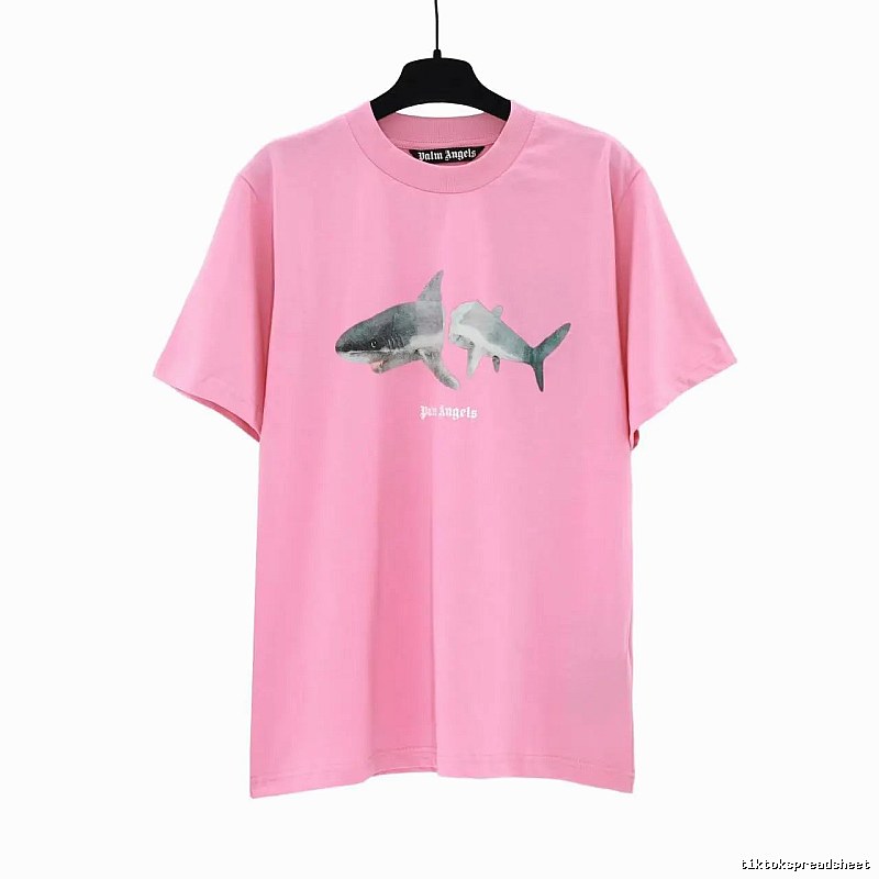 Palm Angels Premium Style Bear graphic T-shirt White Colorful Bear for Resort Outfits