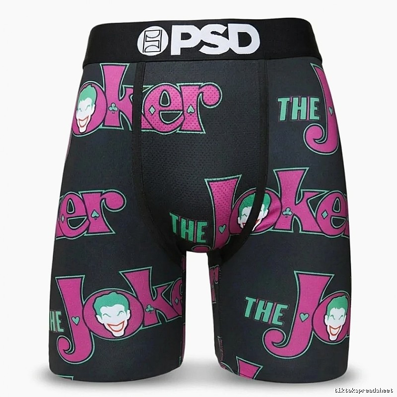 PSD clown print black panties