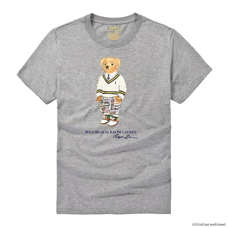 Ralph Lauren Bear Heather Grey T-shirt