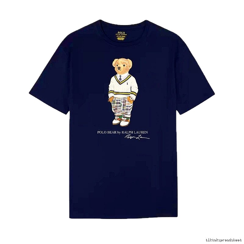 Ralph Lauren Bear Trend Brand Sapphire Blue T-shirt