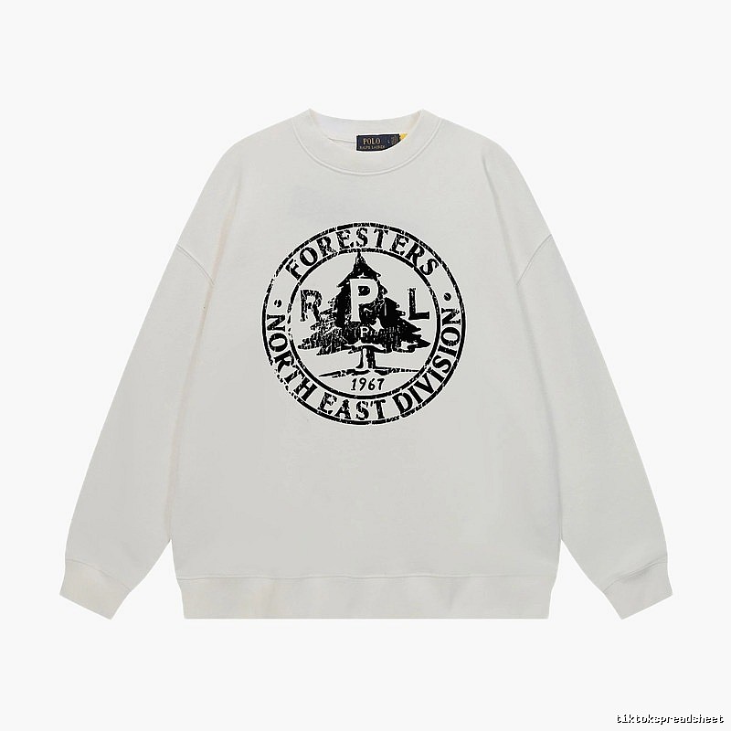 Ralph Lauren retro-style white sweatshirt