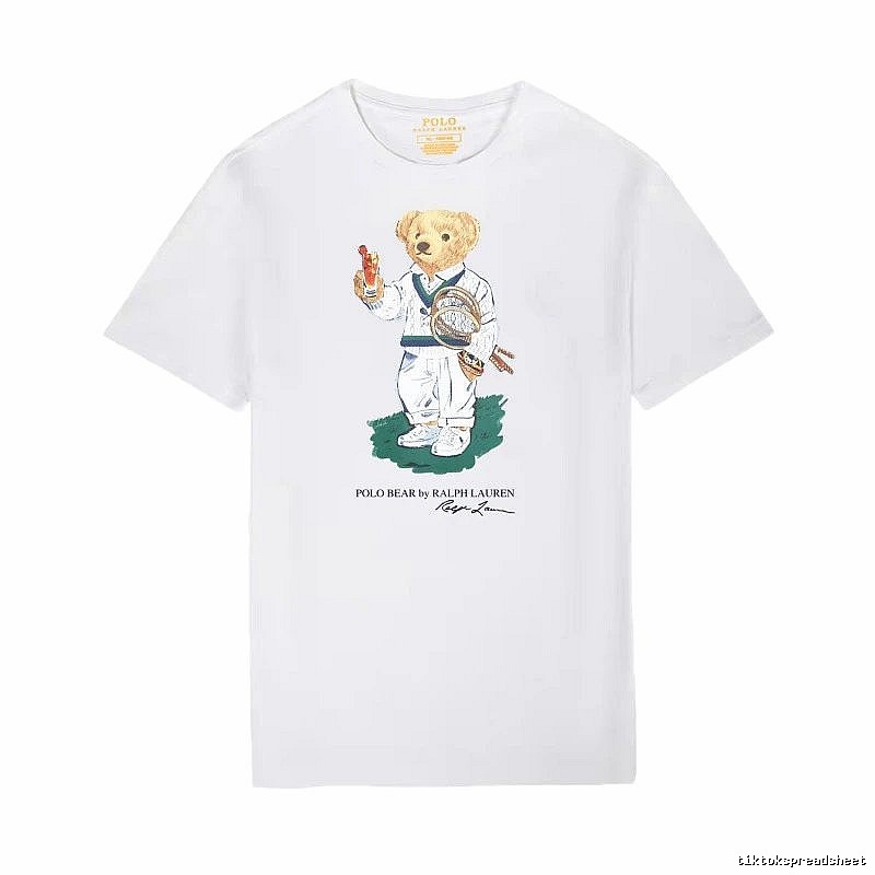 Ralph Lauren Teddy Bear Series White T-shirt
