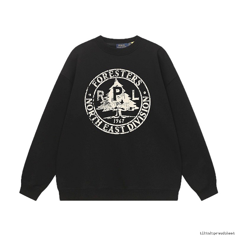 Ralph Lauren vintage-style black sweatshirt